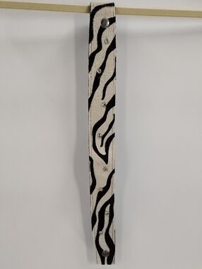 Two Bar West Hair On Stripe Animal Print Interchangeable Strap Snap On